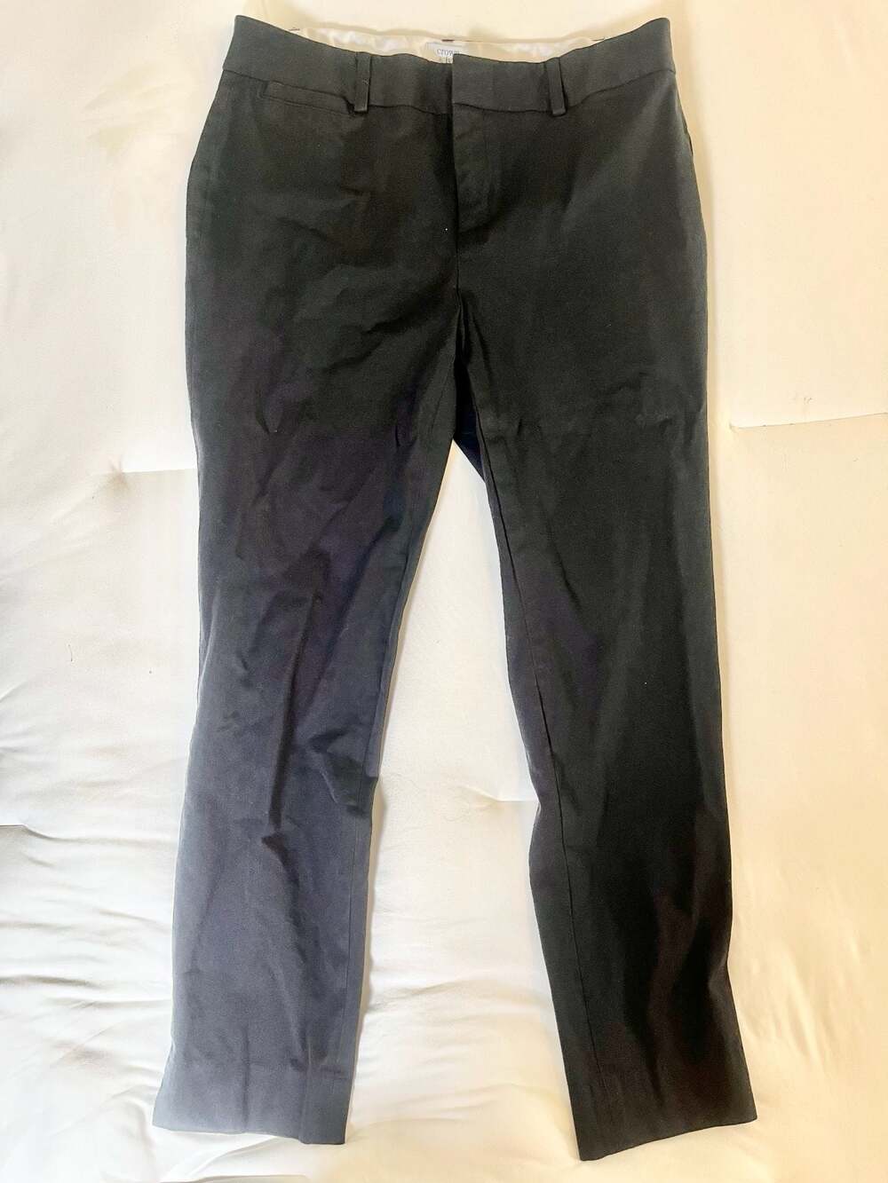 Crown & Ivy Women's Cary Slim Fit Dress Pants Black Size 6